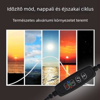 Klipzes LED növényvilágítás — USB-tápellátás, 6W, teljes spektrum, időzítő, alacsony feszültségű fényerő-szabályozás