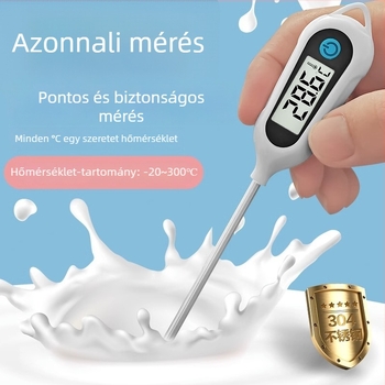 TP300 tűszondás élelmiszerhőmérő, konyhai, 0,1°C felbontás, licenszelhető magáncímkével, 100 darabos csomag