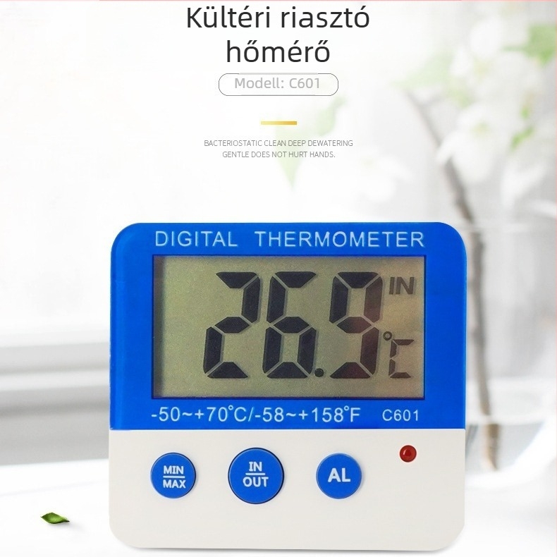 Nem importált hűtőmérő 2°C-os felbontással és testreszabható beállításokkal