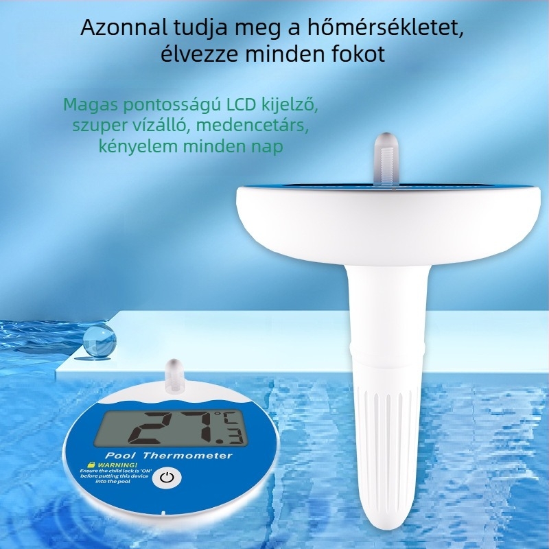 Fürdővíz hőmérő - 1° felbontás - testre szabható - 50 db dobozban