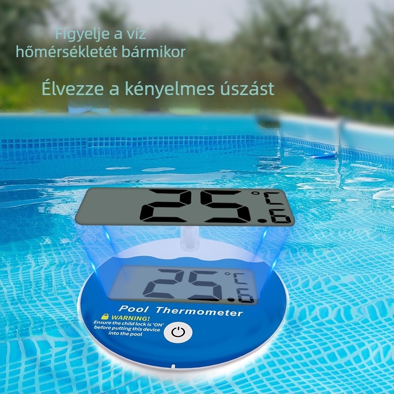 Fürdővíz hőmérő - 1° felbontás - testre szabható - 50 db dobozban