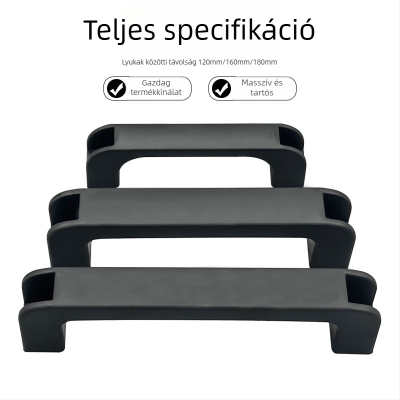 Műanyag fogantyú szekrényajtókhoz és berendezésekhez — modern egyszerű stílus; Anyag: Műanyag; Stílus: Modern egyszerűség