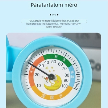 Higrométer belső használatra – falra szerelhető, 1°C hőmérséklet felbontás