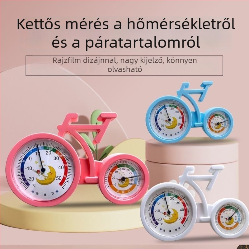 Higrométer belső használatra – falra szerelhető, 1°C hőmérséklet felbontás