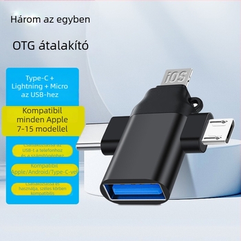 Pinyue három az egyben OTG-átalakító Apple Type-C eszközökhöz — Modell T73-t69