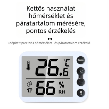 Qince szobatermometer testreszabható beállításokkal