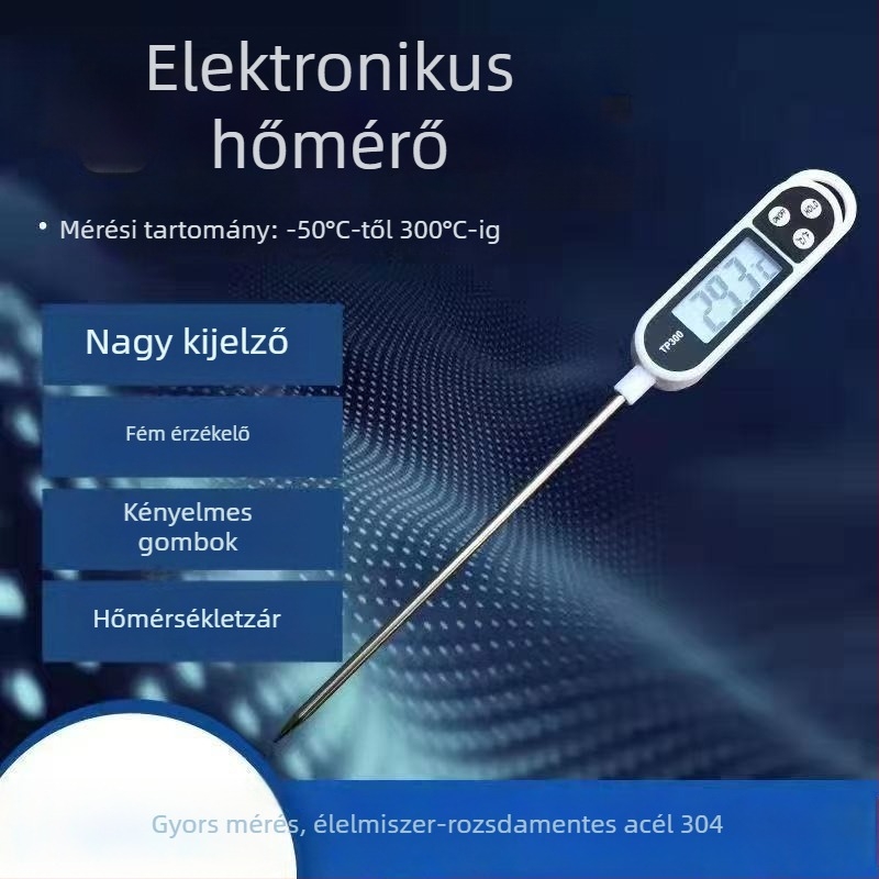 Tuoxin olaj-, tejüveg- és sütőhőmérő — magas hőállóság, alkalmas szójatejre és tejporra