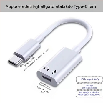 Fejhallgató adapter, modell 15, kompatibilis az Apple 15 sorozattal