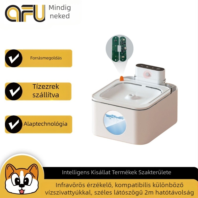 Infravörös itatótál PCBA háziállatok számára — modell afu-ysj-hw-01; alkalmas kutyáknak és macskáknak; levehető; az alkalmazás nem támogatott.