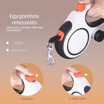 Új automata visszahúzható kutyapóráz közepes és nagy testű kutyák számára, robbanás elleni kutyapóráz
