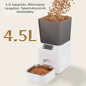 Állat etető automata időzítővel és adagolóval – modell sj027, APP-vezérlés, leválasztható, alkalmas kutyáknak és macskáknak, tömeg 1850 g