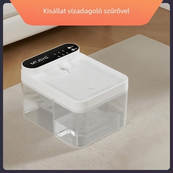 Állati víz adagoló macskáknak és kutyáknak, szűrés és hőmérséklet-szabályozás, fogyóanyag nélkül, vezeték nélküli