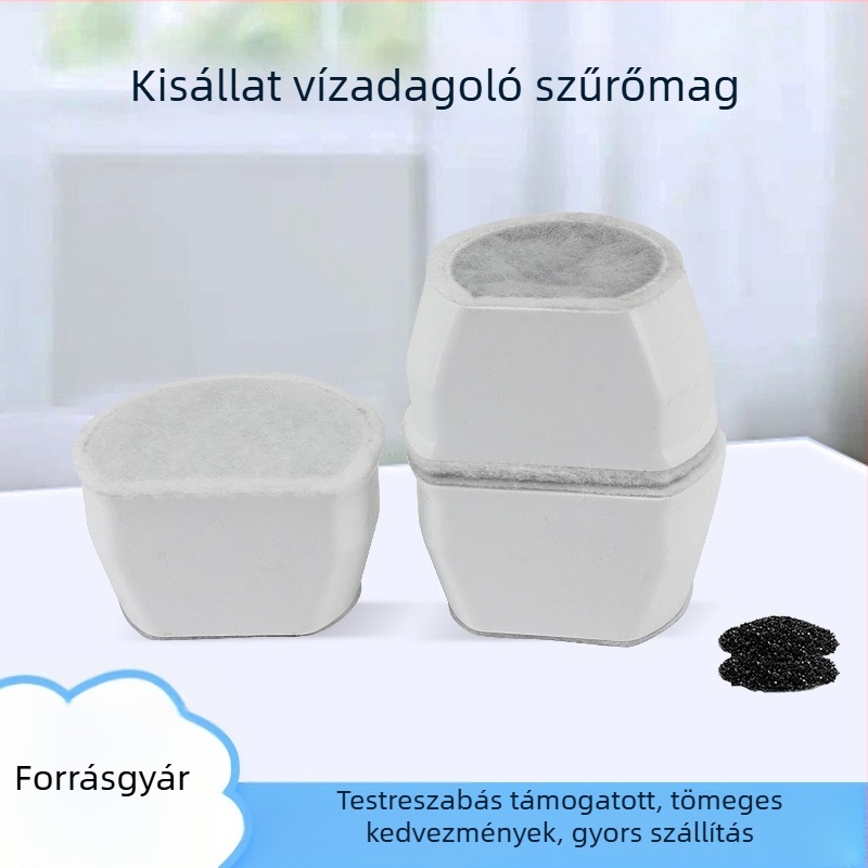 Macska itatóhoz aktív szénnel és gyantával készült szűrő – cserélhető vízminőség-javító szűrő