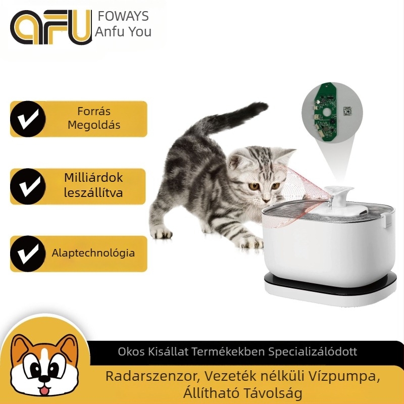 Intelligens radaros vízadagoló PCBA – modell afu-ysj-ld-01, márka An Yiyou, alkalmas kutyáknak és macskáknak, levehető kialakítás, alkalmazás nem támogatott
