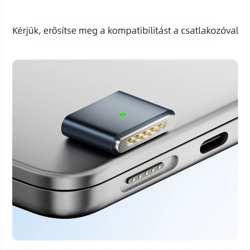 Emmons Type-C a MagSafe 3/2 mágneses adapter MacBook Pro/Air számára, C női csatlakozó MagSafe3-hoz