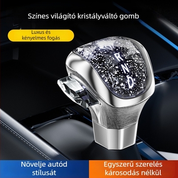 Univerzális automata váltókar kristálycsillagfény világítással – Insell, kompatibil minden modelllel, feldolgozás és testreszabás: Igen