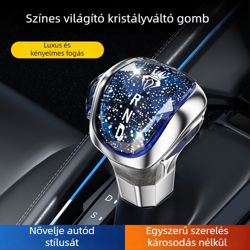 Univerzális automata váltókar kristálycsillagfény világítással – Insell, kompatibil minden modelllel, feldolgozás és testreszabás: Igen