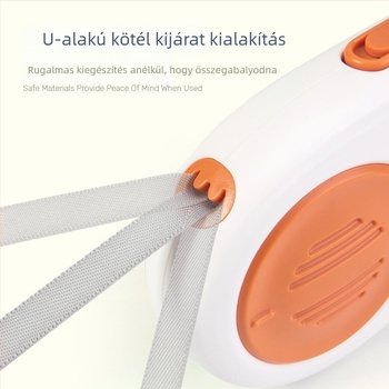 Húzható háziállatpóráz kutyáknak és macskáknak – ABS anyag, Automatikus visszahúzó mechanizmus, Zhejiang eredetű