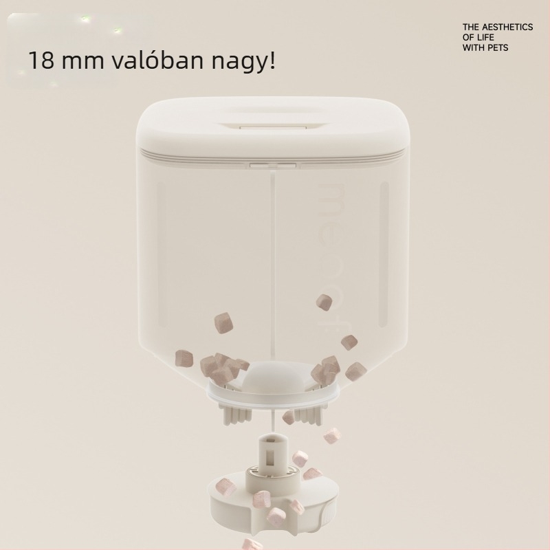 Meoof vezeték nélküli intelligens automata etető macskáknak és kutyáknak, app-vezérléssel
