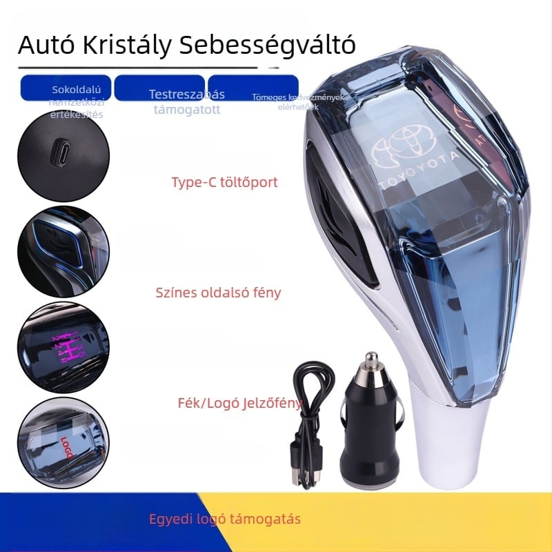 LED érintésérzékeny sebességváltó gomb Jingmian, univerzális kompatibilitás, manuális és automata váltóhoz