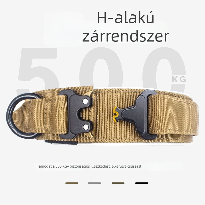 Lunguigi márkájú állítható kutyanyakörv nylon-titán ötvözetből; bővíthető kialakítás