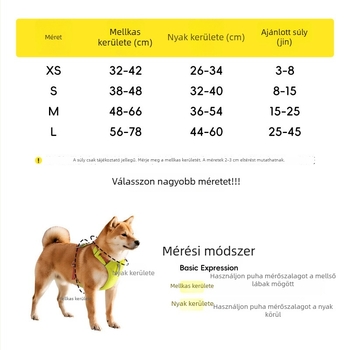 Kutyahám, mellény-stílusú, nylonból, harapás elleni védelem, kis-, közepes- és nagytestű kutyáknak, nyári használatra
