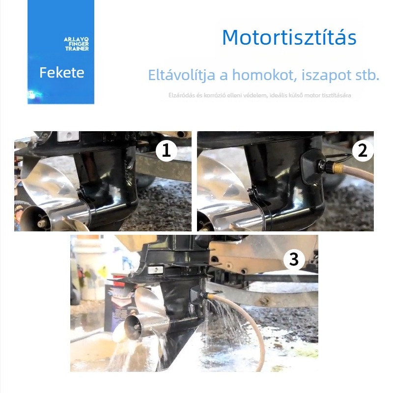 Shun Sail külső motor tisztító csipesz tengeri felhasználásra — négyzetes fej, mosás és vízpróba