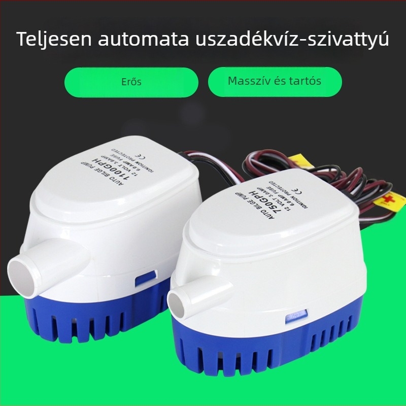 12V/24V automata merülőpumpa yachtokhoz, DC tengeri pumpa