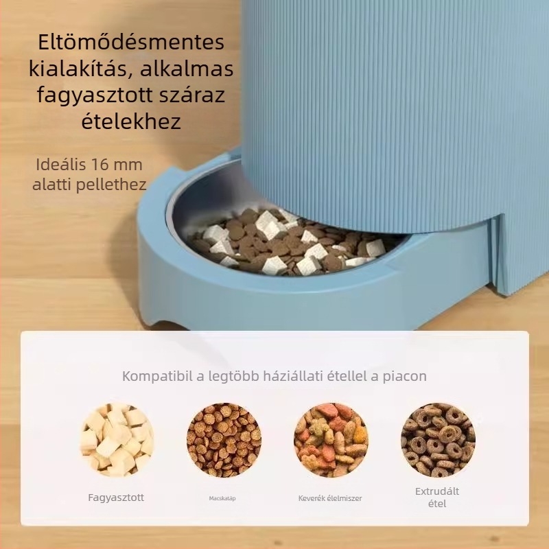 MPETS Macska víz- és etető automata — Integrált víz- és etetőtál macskáknak; Anyag: PP; Teljes automata etetés