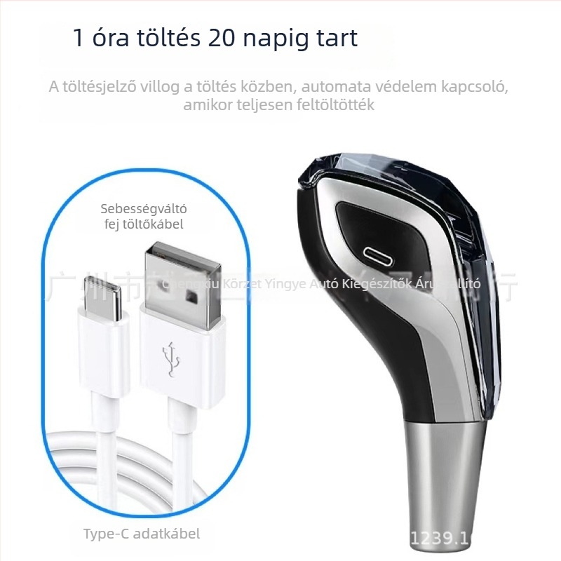 Win 001 Világító kristályos váltókar gomb, univerzális kompatibilitás