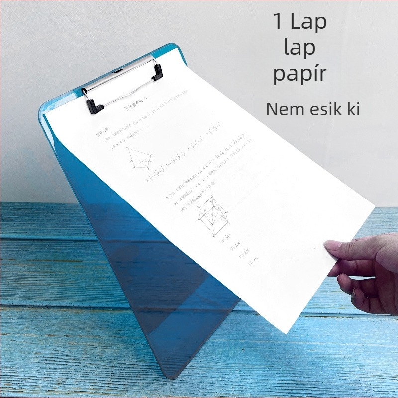 Erős csipesz + tábla csipesz — műanyag íróasztali tábla csipesz, csipesz szélesség 325, lemez vastagsága 0,3 mm.