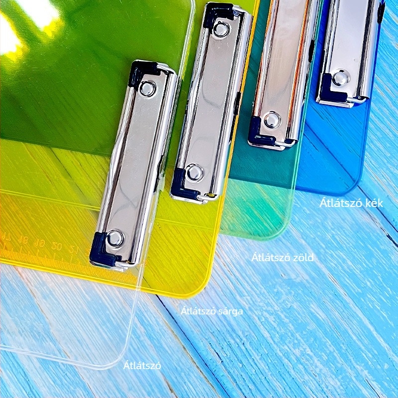 Erős csipesz + tábla csipesz — műanyag íróasztali tábla csipesz, csipesz szélesség 325, lemez vastagsága 0,3 mm.