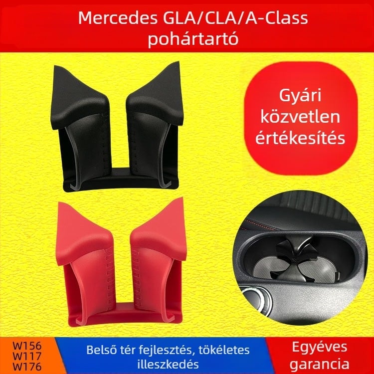 Karfa pohártartó Mercedes-Benz A-Class W176/W156/W117 modellhez, kompatibilis CLA és GLA modellekkel — Márka: oukachi/Okachi