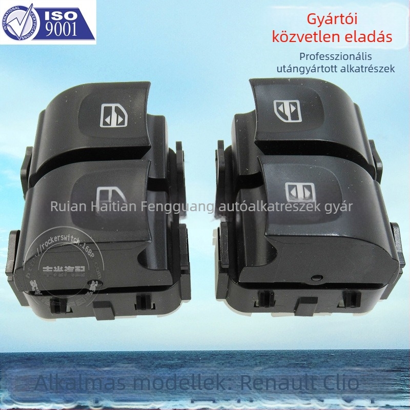 Renault Clio elektromos ablakemelő kapcsoló — Modell: 254118044R; Márka: Han Tian Fengguang; Kompatibilis: Renault Clio; ISO9001 tanúsítvány; Testreszabható feldolgozás: Igen