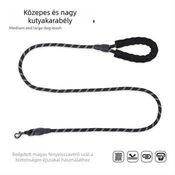 Kutyapóráz - rugalmas, fényvisszaverő, poliészter anyagú (Márka FAX)