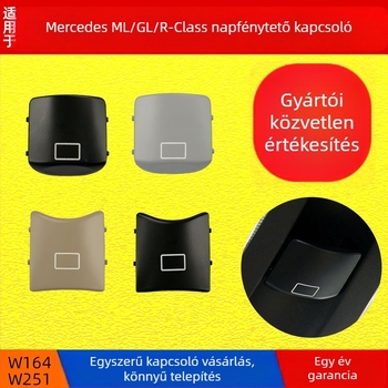 Mercedes W164W251 Belső plafonvilágítás gomb és panoráma tetőkapcsoló (ABS; ML/GL/R-Class kompatibilis)