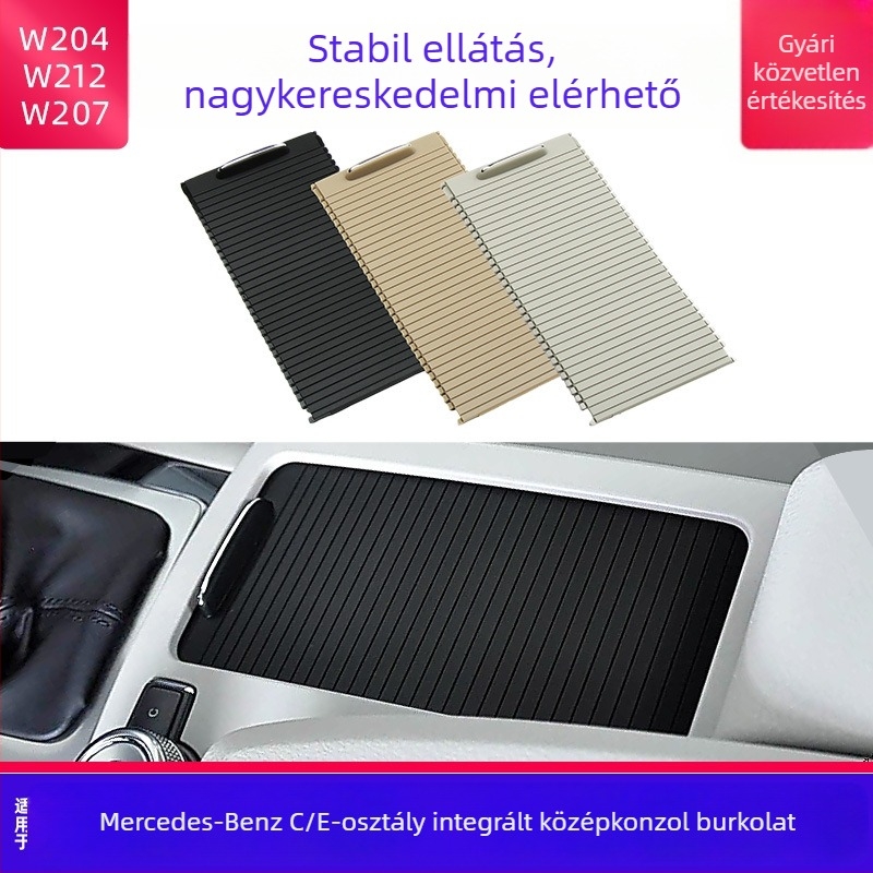 Pohártartó cipzáras tároló panel Mercedes-Benz C-osztály és E-osztály számára (W204, W212, W207) – OUKACHI