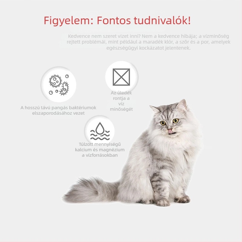 Univerzális kerek szűrőelem háziállatok vízadagolóhoz – gyanta és aktív szén, macska- és kutyáknak
