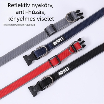 Nylon kutyanyakörv, rögzített hosszúság, 10 darabos csomag