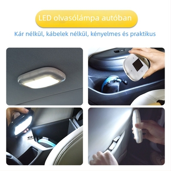 LED belső autó mennyezeti világítás, olvasólámpa, 12V, 2W, LED fényforrás