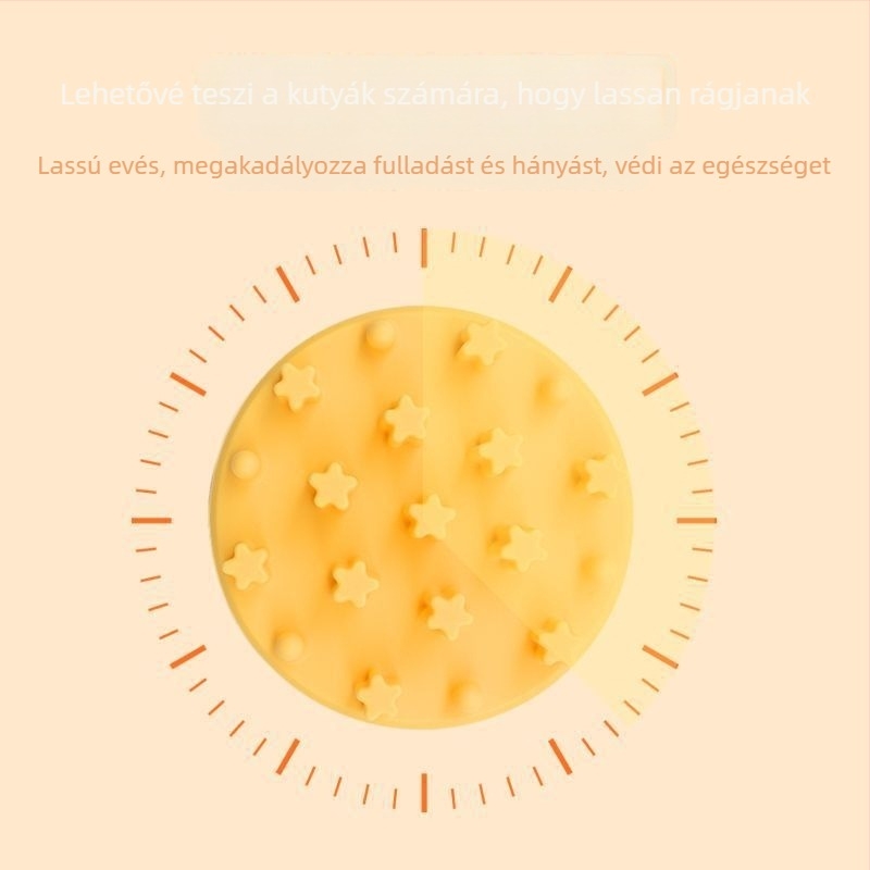Macska lassú etető tál szilikonból – élelmiszer-minőségű szilikon, megakadályozza a fulladást, lassú etetés