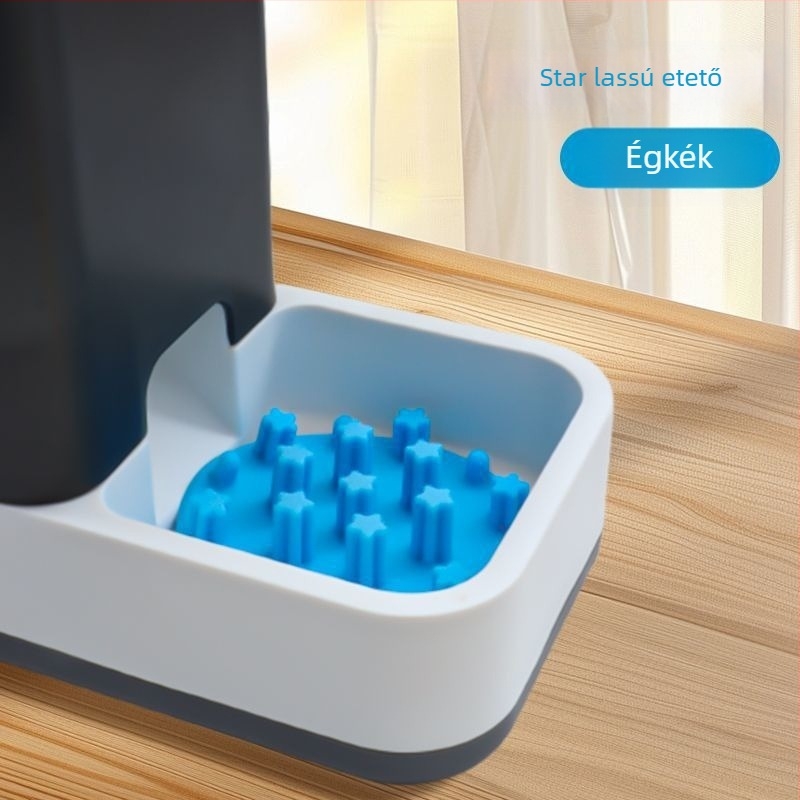 Macska lassú etető tál szilikonból – élelmiszer-minőségű szilikon, megakadályozza a fulladást, lassú etetés