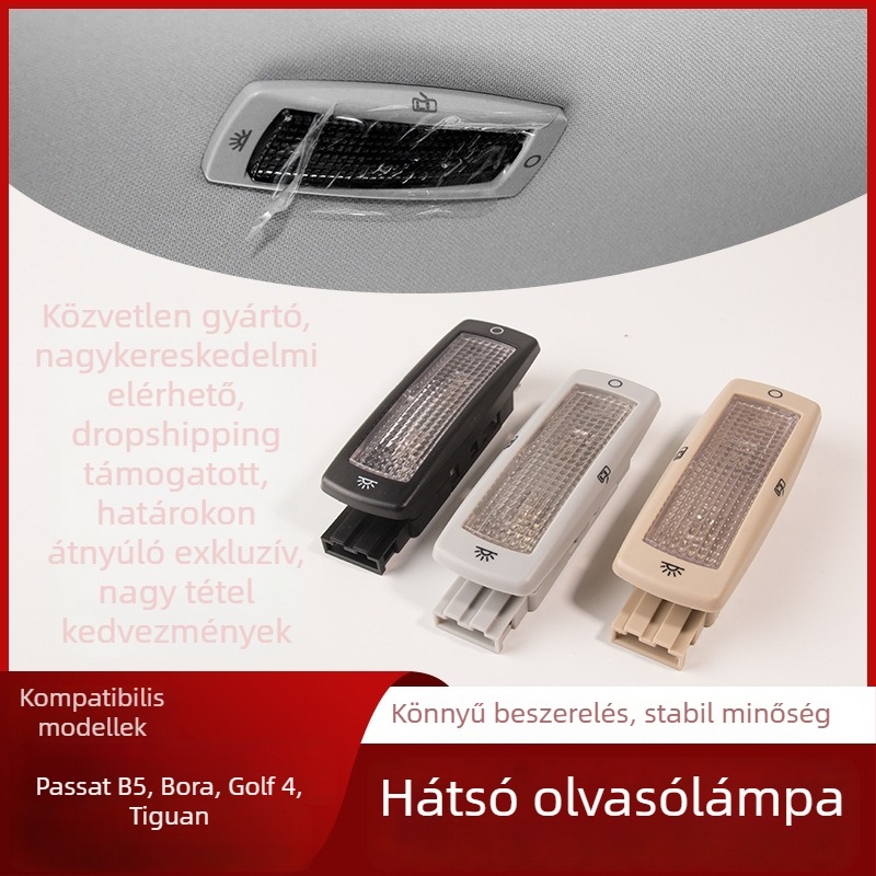 Hátsó tető olvasólámpa – Sokamai, műanyag, alkatrész szám 3B0947291, kompatibilis Tiguan, Passat, Sharan, Golf 4, Bora
