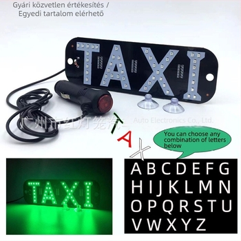 Két színű LED taxi tetőjelző