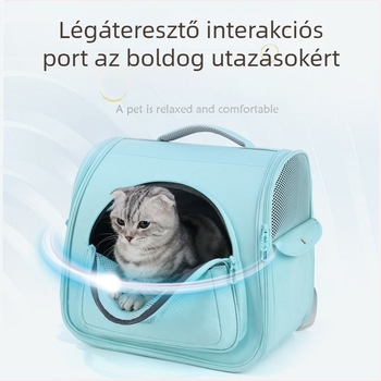 Macska-utazó táska, Oxford szövet, közepes keménység