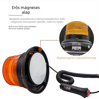 LED tetőfény járművekhez, modell E3-L, 12W, DC12-80V, SMD5730