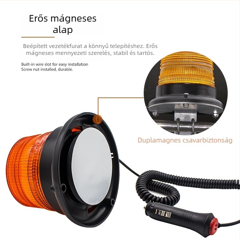 LED tetőfény járművekhez, modell E3-L, 12W, DC12-80V, SMD5730