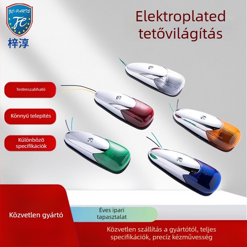 Kamion tető LED fény, 24V, PC ház, élettartam 1 év