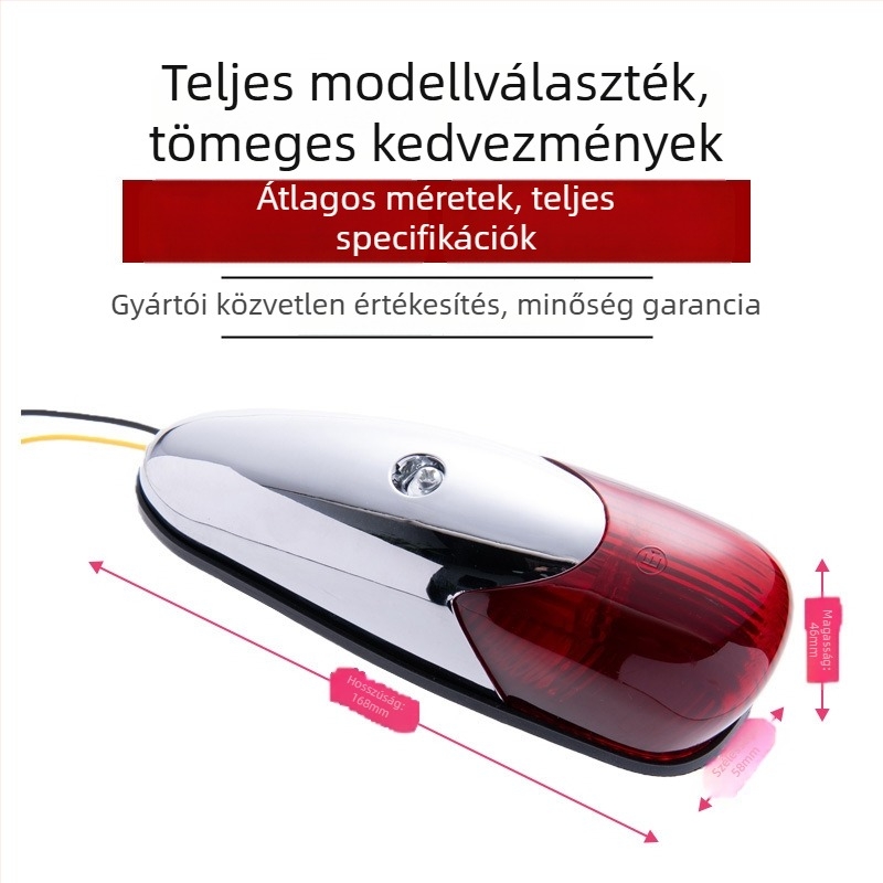Kamion tető LED fény, 24V, PC ház, élettartam 1 év