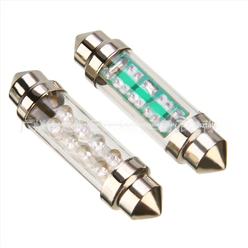 Autó LED olvasólámpa 8 SMD, 12V, 40 lm, 1W — világítás a rendszámtábla és a csomagtartó számára, univerzális